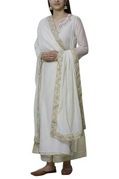 White striped dupatta with placement leaf motif work.
Components:1
Embroidered
Fabric:Cotton Silk
Color:White
Pintuck striped detail
Note: Kurta and pant worn by the model is not for sale - Aza Fashions Designer Dress For Men, Embroidery Suits Punjabi, White Silk Dress, Wedding Couture, Raw Silk Lehenga, Velvet Lehenga, Indian Designer Suits, Silk Dresses, Beautiful Suit