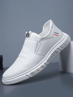 Mens Business Casual, Black And White Flats, Mens Casual Leather Shoes, Business Casual Shoes, Mens Walking Shoes, Casual Leather Shoes, Business Shoes, Breathable Shoes, Sport Chic