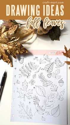 easy fall doodles to draw Doodle Fall Leaves, How To Draw Steps, Art And Craft, Still Life Drawing, Autumn Scenes, Easy Fall