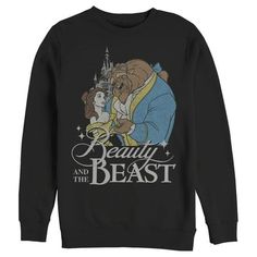 Be our guest and dress your best in fun new officially licensed designs for men from the beloved Disney classic Beauty and the Beast! These all-new styles feature all your favorite characters like Belle, Beast, Mrs. Potts, Chip, Lumiere and more! Celebrate your love for your favorite movie with these cool new Beauty and the Beast styles for the whole family from Disney! Size: 3XL.  Color: Black.  Gender: male.  Age Group: adult. Dance Sweatshirt, Dance Logo, Disney Crewneck, Rose Hoodie, Be Our Guest, Disney Sleeping Beauty, Disney Beauty And The Beast, Men's Beauty, Disney Outfits