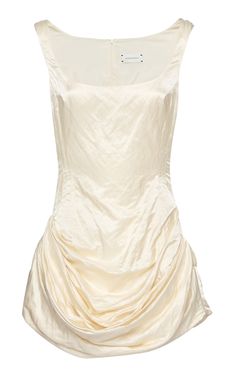 Gathered Cotton Mini Dress By Magda Butrym | Moda Operandi Magda Butrym, Bridal Event, Platform Slides, Neck Piece