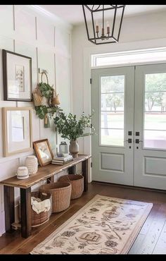 the entryway is clean and ready for us to use as an entrance way in this home