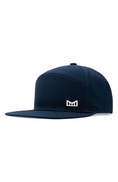 A smart moisture-wicking lining ensures superior comfort in a breathable perforated hat with a glare-reducing visor lining for superior clarity. Adjustable snapback strap 100% polyester Spot clean Imported Breathable Functional Trucker Hat With Flat Bill, Functional Breathable Trucker Hat With Flat Bill, Functional Mesh Snapback Hat, Mesh Baseball Cap With Flat Bill For Outdoor, Outdoor Mesh Baseball Cap With Flat Bill, Lightweight Mesh Snapback Hat, Sporty Six-panel Fitted Hat For Outdoor, Breathable Mesh Snapback Hat For Outdoor Activities, Breathable Mesh Flat Bill Baseball Cap For Outdoor