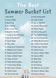 the best summer bucket list for families