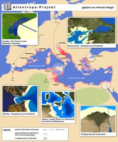 a map with several different areas in the water and on top of it is an image of