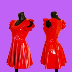 📌✂Please contact me if you would like a custom made dress for your size with your measurements for an extra charge of £12.00. 📌Please Contact me before purchase with you measurements! 💋Hand Made with Love💋 Item Specifics: Style: Bodycon Dress Colour: Scarlet Red Fabric: Rubber Material: Vegan Leather Pattern: Plain Size: XS(6) S(8) M(10) L(12) XL(14) XXL(16) Neckline: Crew Neck Silhouette: Bodycon Skater Dress Length: Knee Length Sleeve Length: Short Flutter Sleeve Occasion: Party, Evening W Stretch Red Mini Dress With Ruffles, Red Stretch Mini Dress With Ruffles, Red Fitted Mini Dress With Ruffles, Fitted Mini Dress With Cap Sleeves And Ruffles, Red Mini Dress With Ruffles And Fitted Bodice, Red Ruffled Mini Dress For Costume Party, Red Ruffle Mini Dress For Costume Party, Red Stretch Dress For Costume Party, Red Flutter Sleeve Dress For Party