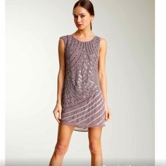 Adorable Beaded Dress From Nordstrom. Nwt Chic Sleeveless Beaded Dresses, Elegant Beaded Mini Dress For Summer, Chic Beaded Dresses For Spring, Elegant Beaded Mini Dress For Spring, Spring Beaded Dress For Night Out, Spring Beaded Dresses For Night Out, Elegant Beaded Mini Dress, Elegant Beaded Sequin Dress For Summer, Chic Fitted Beaded Dress