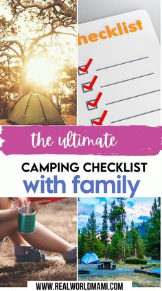 the ultimate camping checklist with family