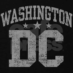 washington dc t - shirt in black