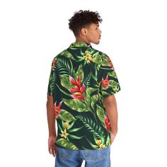 Nothing says "I love summer" like a Hawaiian shirt, and now, you can make this iconic garment even better by adding your own art to it. Made to have a boxy fit and a notch lapel collar that are perfect for any laidback scenario, these shirts come with a handy chest pocket and a 95% polyester and 5% spandex fabric for silky comfort. Choose between black or white buttons & customize it to taste. .: Material: 95% polyester, 5% spandex.: Medium fabric (7.23 oz/yd²(245 g/m²)).: Boxy fit.: Chest pocke Hoverfly, I Love Summer, Mens Hawaiian Shirts, Lapel Collar, Spandex Fabric, Then And Now, Hawaiian Shirt, Chest Pocket, And Now