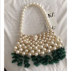 Questions? Leave A Comment Below! Chic Embellished Pearl Bag, Elegant Embellished Shoulder Bag For Summer, White Beaded Party Bags, Chic White Bags With Pearl Embroidery, Chic White Bag With Pearl Embroidery, White Embellished Rectangular Shoulder Bag, White Beaded Evening Shoulder Bag, White Wedding Shoulder Bag For Summer, White Pearl-embellished Bags