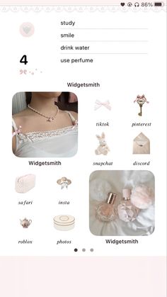 an image of the contents of a bridal gown and accessories on a cell phone