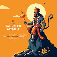 Hanuman Jayanti Creative Post Hanuman Jayanti Post, Hanuman Jayanti Creative, Creative Post, Event Poster, Graphic Poster