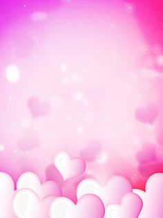 an abstract pink background with lots of hearts