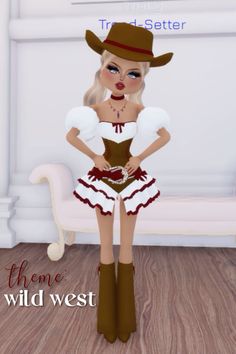 dress to impress roblox game outfit with the theme as wild west #dresstoimpress #dti #roblox Roblox Dti Theme Wild West, Dti Country Girl, Dress To Impress Roblox Game Outfits Theme Wild West, Dress To Impress Outfits Roblox Game Theme Clean Girl/boy, Dress To Impress Outfits Roblox Game Theme Earthy Style, Boho Dress To Impress Roblox Game, Dti Theme Wild West, Star Girl Dress To Impress Roblox Game, Wild West Dress To Impress Outfit