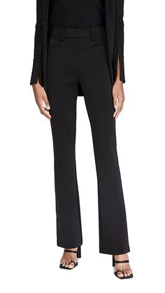 Alexander Wang Mid Rise Flared Leg Trousers | SHOPBOP Im Not Perfect