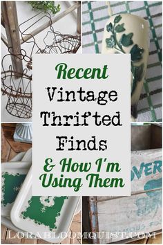 an assortment of vintage trinket finds and how i'm using them for decor