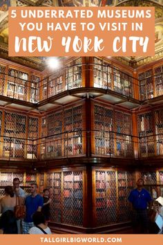 the new york city public library with text overlay that reads 5 underrated museum you have to visit in new york city