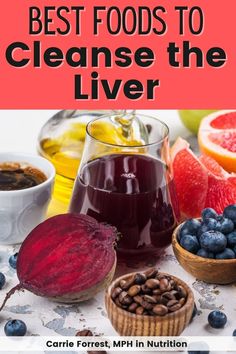 If you want to support your liver and its natural detoxification abilities, here is a list of the best foods that cleanse the liver. These healthy foods are naturally cleansing and supportive of your best health. Click through to get the full list of healthy foods that can support prevention of fatty liver or other types of liver disease naturally! Foods For Liver Health, List Of Healthy Foods, Cleanse The Liver, Gentle Nutrition, Real Food Diet