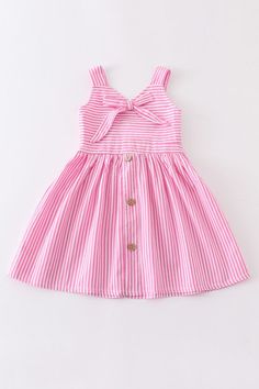 Cotton Frocks For Kids, Frocks For Kids, Kids Dress Boys, Kids Summer Dresses, Striped Print Dresses, Cotton Frocks, Kids Frocks Design