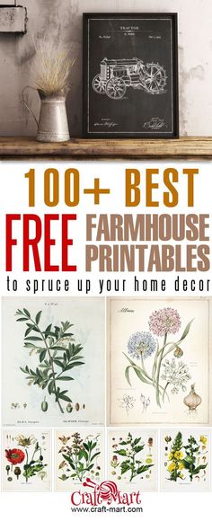 the best free farmhouse printables to spruce up your home decor in less than 10 minutes