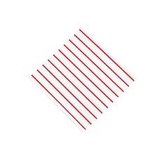 red and white striped napkins on a white background