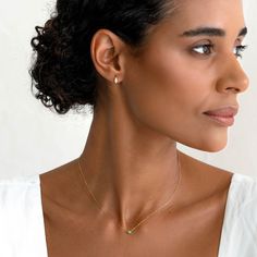 Our Amalie Necklace features an elegant emerald pendant on a 14k gold chain—a timeless addition to any jewelry collection! 


Lab grown emerald pendant measures 3mm in diameter

Necklace has an adjustable length and can be worn at 16", 17" and 18" Fine Jewelry: Yellow Gold Emerald Necklace With Delicate Chain, Elegant Yellow Gold Emerald Necklace With Adjustable Chain, Elegant 14k Gold Emerald Necklace With Delicate Chain, Gold Emerald Birthstone Necklace In Minimalist Style, Gold Emerald Necklace For Formal Occasions, 14k Gold Green Jewelry With Single Diamond, Gold Emerald Necklace For Formal Events, Dainty Yellow Gold Emerald Necklace For Anniversary, Gold Minimalist Emerald Birthstone Necklace