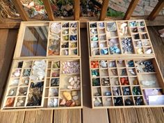 Rock Storage, Gemstone Storage, Crystal Collection Display, Charge Your Crystals, Gemstone Display, Full Moon Eclipse, Crystal Storage, Sun Energy, Tumbled Crystals