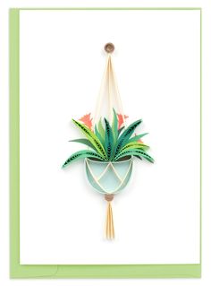 Bromeliad, plant lover, macrame Paper Quilling Cards, Music Ornaments, Quilling Work, Paper Flower Art, Paper Quilling Patterns, 3d Quilling, Quilling Craft, Macrame Hanger, Handmade Paper Crafts