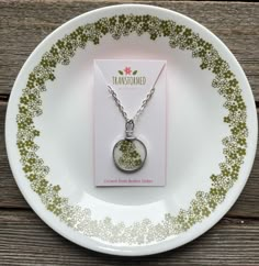 Corelle Broken Dishes Necklace Made From Broken Corelle - Etsy