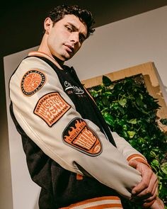 Campaign Varsity Jacket Mens Resort Wear, Patch Letters, Embroidered Lettering, Star Wars Accessories, Varsity Cardigan, Geeky Fashion, Chenille Patch, Marvel Hoodies, Flex Fit Hats