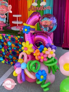 balloons and decorations are on display at an event