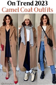 The best camel coats outfits! If you love casual winter outfits then here are some great winter street style outfits for women with camel coats. Cold winter outfits for women that are on trend for 2023. Aritzia Winter Outfits, Camel Trench Coat Outfit, Camel Coat Outfit Winter Style, Camel Winter Coat, Coat Outfit Ideas, Camel Trench Coat