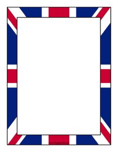 a square frame with the british flag on it