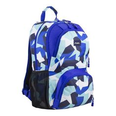 Fuel's Unisex Valiant Backpack is made for any occasion, from the classroom to a day of adventure. Its padded shoulder straps provide support and comfort, and the easy-access side pockets allow for hydration on the go. The spacious interior holds all your necessities including your laptop or tablet (up to 17.5"). An easy choice for school or weekend fun. Size: one size.  Color: Blue.  Age Group: kids. Durable Blue School Backpack, Durable Blue Nylon Backpack, Blue Sports Backpack With Zipper Closure, Blue Backpack With Functional Pockets For Back To School, Luggage Backpack, Fun Size, Backpack Travel, Weekend Fun, Blue Backpack