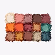 the eyeshadow palette in various colors