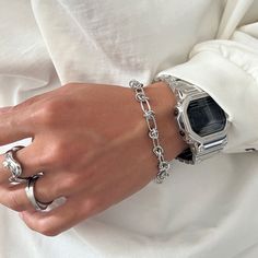 Features: -Alloy -14cm/50cm -Street Style Casual Silver Metal Jewelry, Casual Silver Stainless Steel Jewelry, Casual Silver Bracelet, Casual Silver Chain Bracelet, Casual Silver Metal Chain Bracelet, Engravable Bracelets, Bracelets For Him, T Necklace, Sliver Necklace