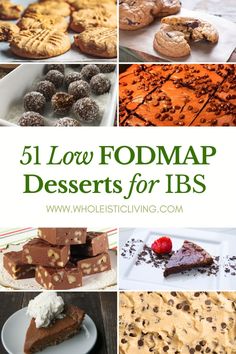 A round-up of different store-bought low FODMAP desserts to buy, and drool-worthy low FODMAP dessert recipes to make. Includes low FODMAP cookies, brownies, cakes, pies, crisps, chocolate, candy, ice cream and more! Low Fodmap Recipes Sweets, Low Fodmap Brownies, Low Fodmap Fall Desserts, Fodmap Desserts Easy, Low Fodmap Treats, Low Fodmap No Bake Desserts, Low Fodmap Ice Cream, Low Fod Map Dessert, Low Fodmap Recipes Gluten Free