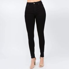 Premium basic high waist skinny pants - button closure high waist basic black pants - super stretch, super skinny fit-runs small Cheap Slim Fit Black Pants, Luxury Tight Black Pants, Cheap Black Slim Fit Pants, High Waist Black Pants, Royal Closet, Best Pants, Black High Waist, Pharmacy, Black Pants