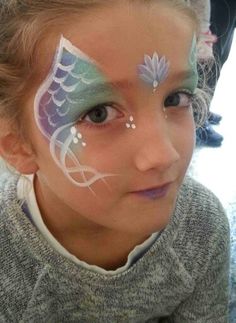 Face Painting Images, Easy Face Painting Designs, Fairy Face Paint, Pirate Face, Girl Face Painting, Mermaid Halloween