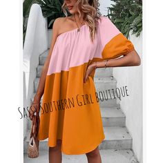 New Orange Pink Sherbet One Shoulder Dress.. Lined.. Pullover. Poly Elastine Material. Boho Western Hippie Coastal Farmhouse French Vintage Victorian Y2k Pearlcore Anthropologie Beach Professional Madwell Lace Christmas Whbm 90's Travel Tie Dye Yellowstone Office Holiday Resort Summer New Years Luxury Shabby Chic Aesthetic Minimalist Girly Rustic Club Weekend Hiking Classy Easter Maximalist Friends And Lovers Preppy Date Night Vibe Tropical Preppy Cruise Gypsy Spell Flirty Winter Wedding Anthrop Classy Easter, Preppy Cruise, Tropical Preppy, Girls Boutique Dresses, Shabby Chic Aesthetic, Weekend Hiking, Chic Aesthetic, Aesthetic Minimalist, Holiday Resort