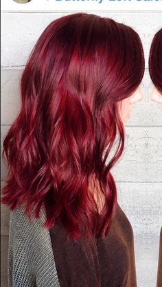 Dark Red Dyed Hair, Cool Red Hair Color, Wine Red Hair Dye, Berry Red Hair, Blood Red Hair Color, Cool Red Hair, Wine Red Hair Color, Redhead Hair Color, Ruby Red Hair