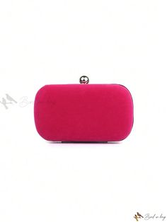 Bird in Bag - Womens Elegant Velvet Clutch Bag - Hard Shell Evening Bag for Formal Occasions, Stylish and Versatile - Perfect for Evening Dresses, Cheongsams, and Formal Attires - Exquisite Trapezoidal Rhinestone-Encrusted Hand Clutch Elegant Pink Rectangular Clutch, Pink Formal Clutch Box Bag, Red Rectangular Formal Pouch, Pink Rectangular Evening Pouch, Pink Rectangular Pouch For Formal Occasions, Formal Pink Rectangular Pouch, Pink Rectangular Shoulder Bag For Formal Occasions, Pink Formal Shoulder Bag Rectangular Case, Pink Rectangular Formal Shoulder Bag