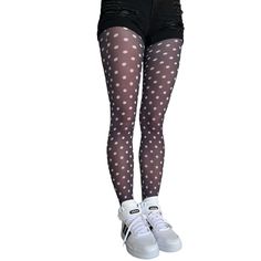 Our White Dotted Tights for Women are the perfect accessory to dress up any outfit. Boasting a black and white polka dot design, these tights are sure to make a statement. Made of a soft fabric, these tights offer a comfortable fit and make for an ideal addition to any wardrobe. Available in plus sizes, our White Dotted Tights are the perfect way to spice up your wardrobe.• A perfect gift for her!• Discover all our colored tights. Very high quality, durable, high-stretch, soft fabric. • SIZES: W Polka Dot Tights Outfit, Polka Dot Tights, Tights For Women, Colored Tights, Patterned Tights, Opaque Tights, African Print Fabric, Polka Dot Design, Tights Outfit