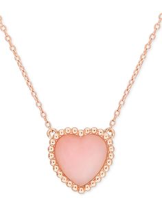 in stock Bead Frame, Pink Opal, Heart Beads, Opal, Plating, Pendant Necklace, Sterling Silver, Beads, Pendant