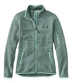 #LLBean: Women's L.L.Bean Sweater Fleece Full-Zip Jacket Cozy Fleece Jacket For Layering, Long Sleeve Fleece Jacket For Layering, Patagonia Hoodie, Fleece Jackets, Minimalist Capsule Wardrobe, Arctic Blue, Four Season, Employee Gifts, Closet Ideas