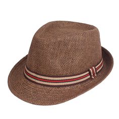 Season:Spring   Fall,Summer; Gender:Men's; Quantity:1pcs; Style:1920s Fashion,Streetwear,Casual,Stylish; Hats Category:Fedora Trilby Hat,Sun Hat,Straw Hat; Occasion:Holiday,Outdoor clothing,Going out,Daily; Material:Polyester; Function:Sunscreen,Breathability; Pattern:Plain; Design:Braided; Front page:FF; Listing Date:02/09/2023; Head Circumference:58 Fitted Vintage Brown Panama Hat, Vintage Fitted Brown Panama Hat, Adjustable Flat Cap Hats For Summer, Vintage Fitted Fedora For Summer, Retro Brown Fedora For Summer, Retro Brown Summer Fedora, Retro Short Brim Hat For Vacation, Retro Brown Hats For Spring, Retro Wide Brim Summer Hat