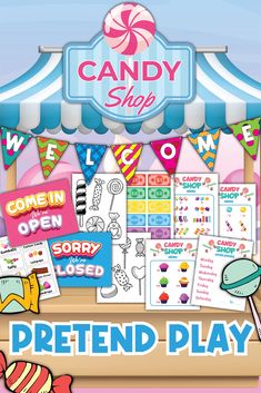 the candy shop pretend play game