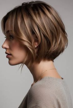 Blunt Cut with Layers: The Hairstyle that Will Add Volume and Thickness to Your Hair Hair Color For Women, Hair Affair, Short Blonde, Short Blonde Hair, Hair Inspiration Color, Short Bob Hairstyles