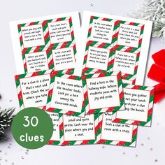 Ultimate Christmas Scavenger Hunt for Kids and Teens - 30 Fun and Festive Questions for Unforgettable Holiday Adventures - School Christmas Scavenger Hunt For Kids, Monthly Celebration, Christmas Scavenger Hunt, Santa Gift Tags, Scavenger Hunt For Kids, Business Colors, Ultimate Christmas, Neighbor Gifts, Kids Church